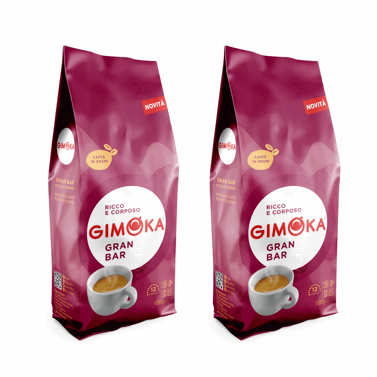 Produkt GIMOKA Kawa ziarnista 2x Kawa ziarnista GIMOKA Gran Bar Robusta 1kg K_V00106_2