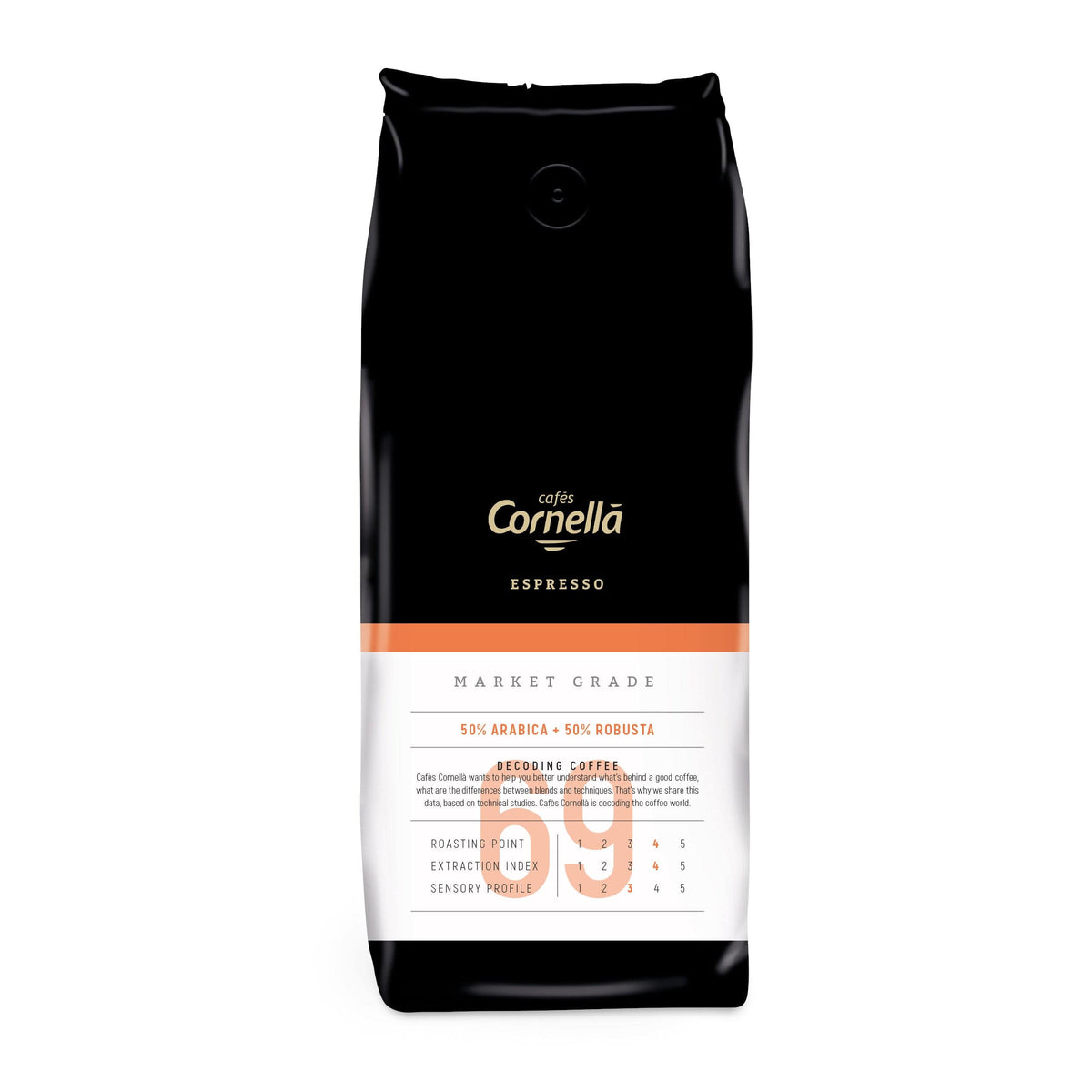 Produkt CORNELLA Kawa ziarnista 3x Kawa ziarnista CORNELLA Espresso 69 Market Grade 1 kg K_S00886_3
