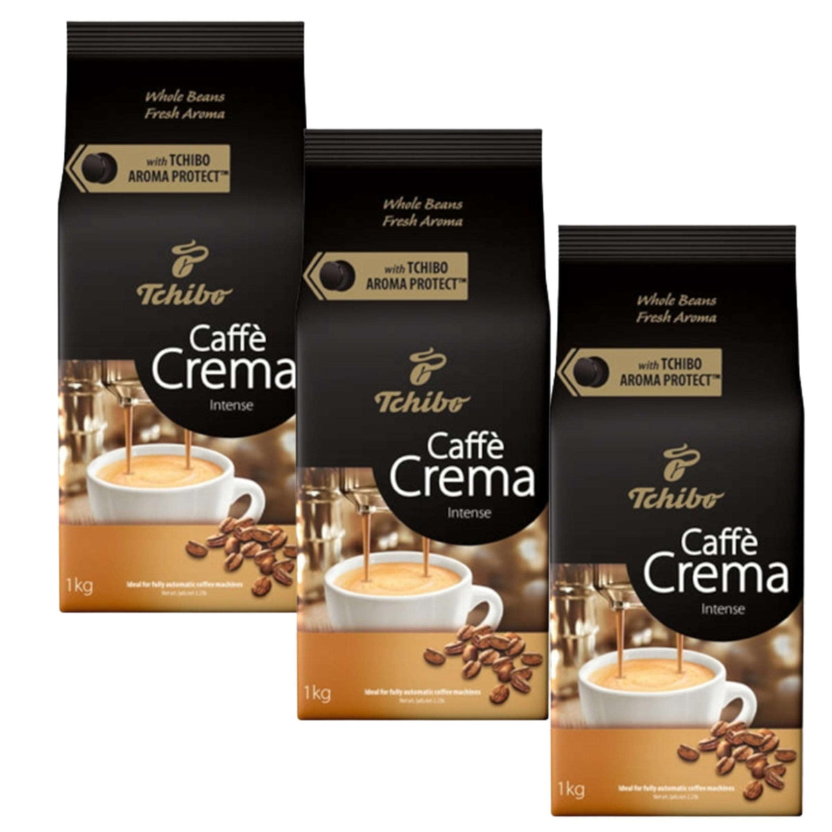 Produkt TCHIBO Kawa ziarnista 3x Kawa ziarnista TCHIBO CAFFE CREMA INTENSE 1kg K_100671_3