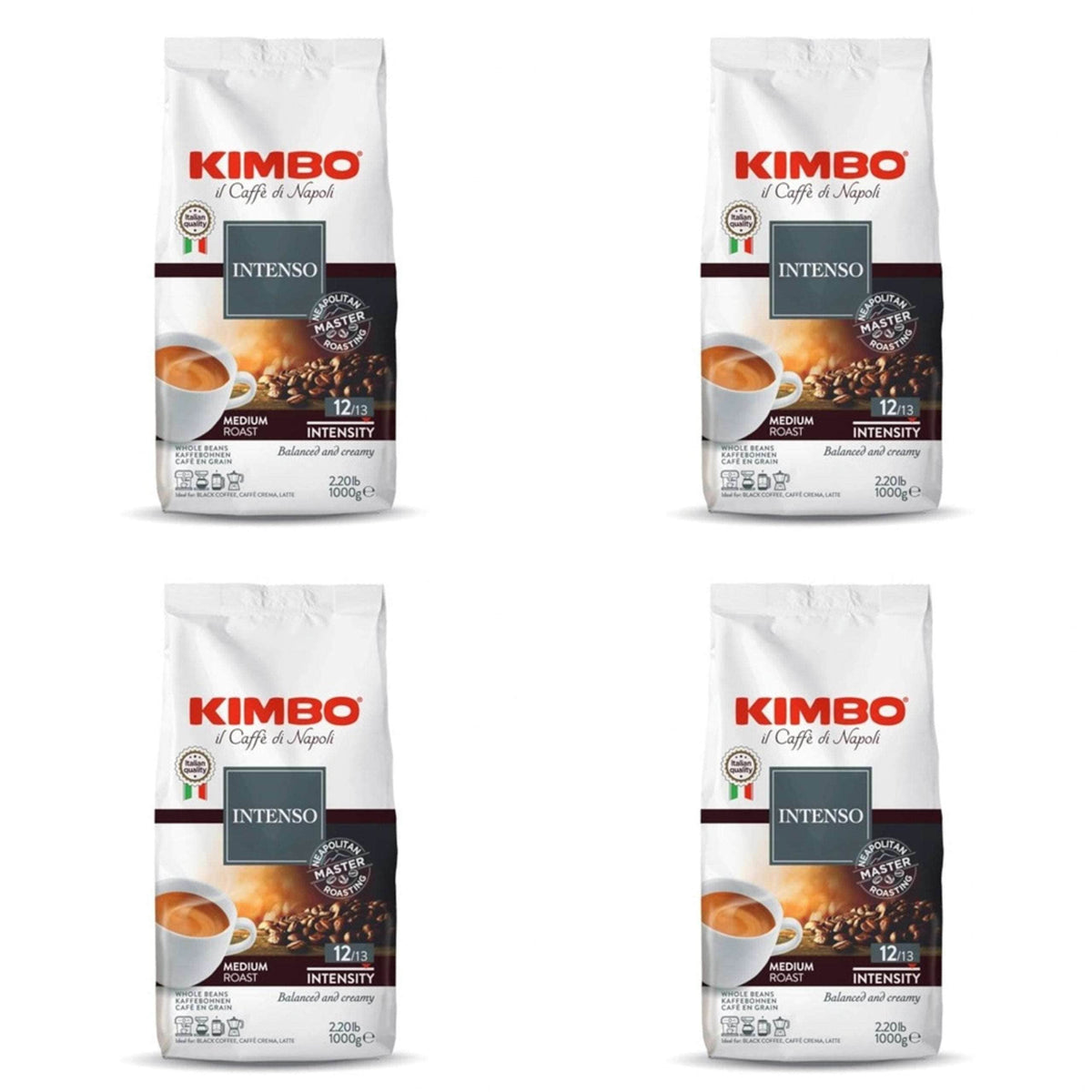 Produkt KIMBO Kawa ziarnista 4x Kawa ziarnista KIMBO Aroma Intenso 1 kg K_S00100_4