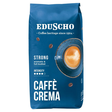 Produkt EDUSCHO Kawa ziarnista Caffe Crema Strong Kawa ziarnista 1kg 001642