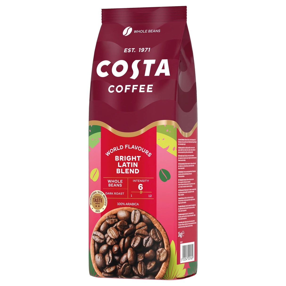 Produkt COSTA COFFEE Kawa ziarnista COSTA COFFE Kawa ziarnista Costa Coffee Bright Blend 1kg 032897