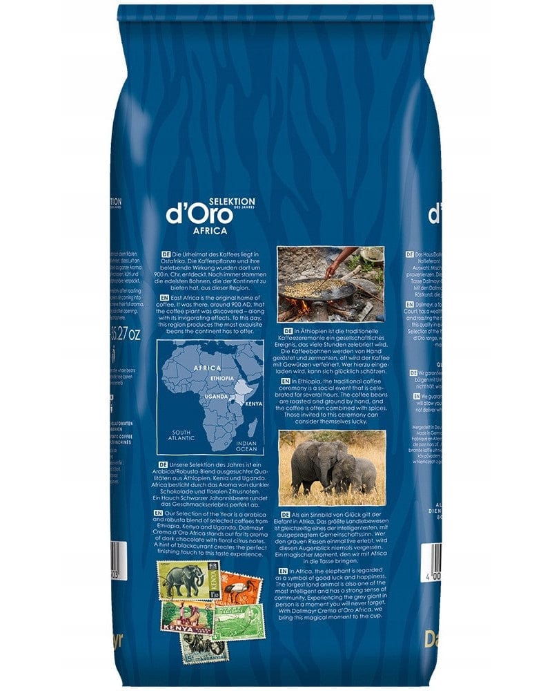 Produkt DALLMAYR Kawa ziarnista Crema d&#39;Oro Selection Africa Kawa ziarnista 1kg 001690