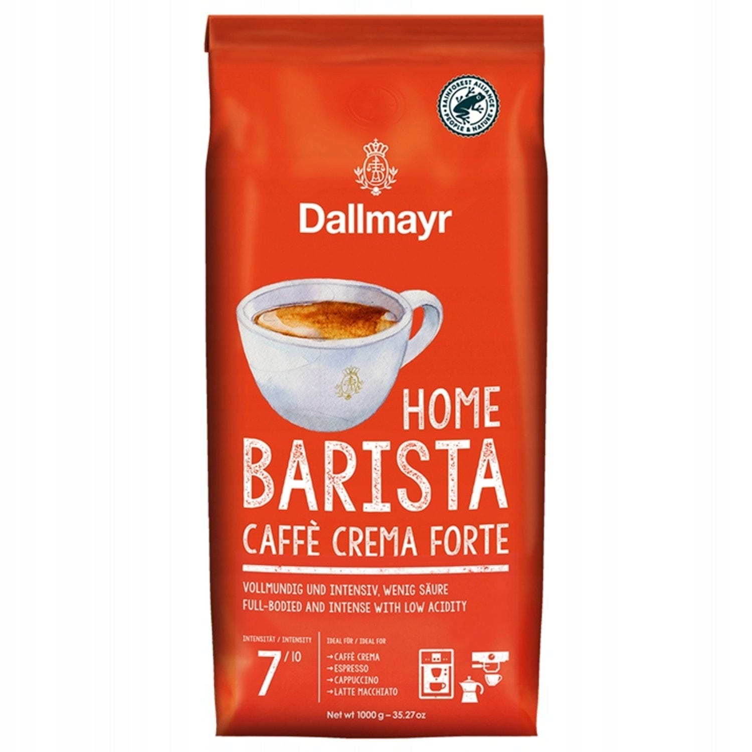 Produkt DALLMAYR Kawa ziarnista DALLMAYR HOME BARISTA CAFFE CREMA FORTE 1kg 045232