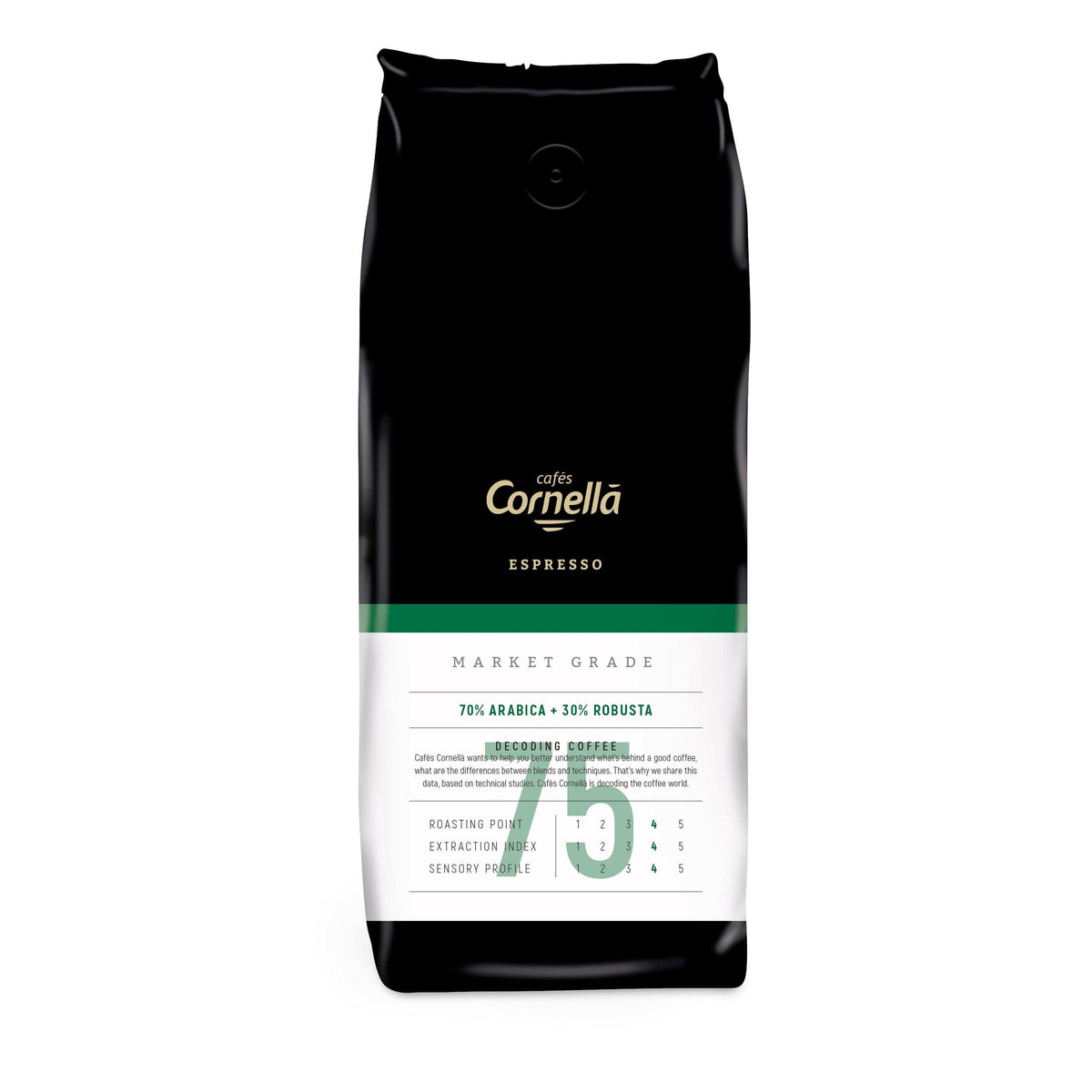 Produkt CORNELLA Kawa ziarnista Kawa ziarnista CORNELLA Espresso 75 Market Grade 1 kg S00885