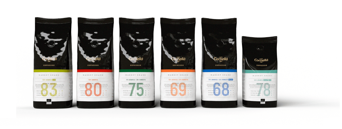 Produkt CORNELLA Kawa ziarnista Kawa ziarnista CORNELLA Espresso 80 ECO 83 2x 1 kg Z00244