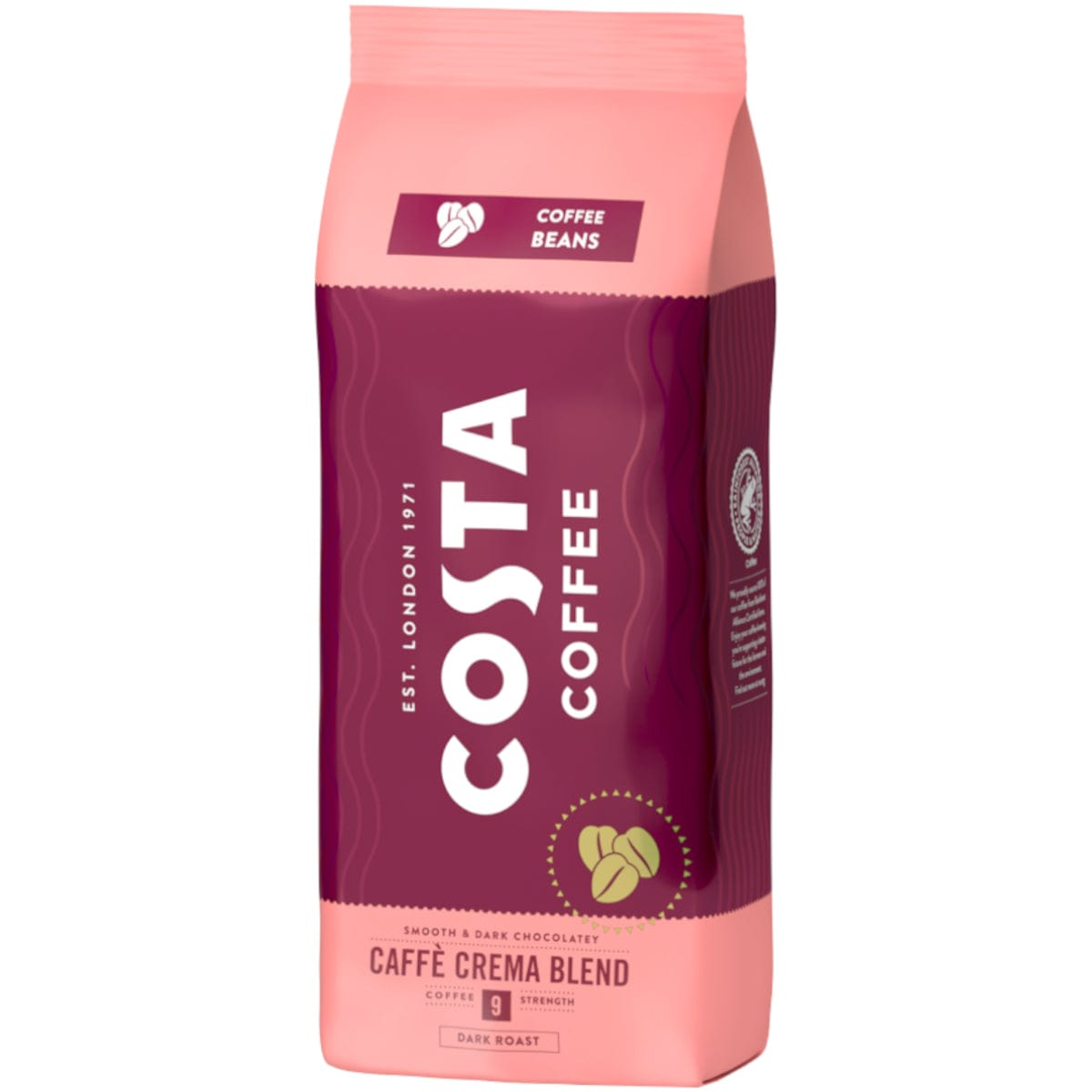 Produkt COSTA Kawa ziarnista Kawa ziarnista COSTA COFFEE Crema Blend 1 kg 100753