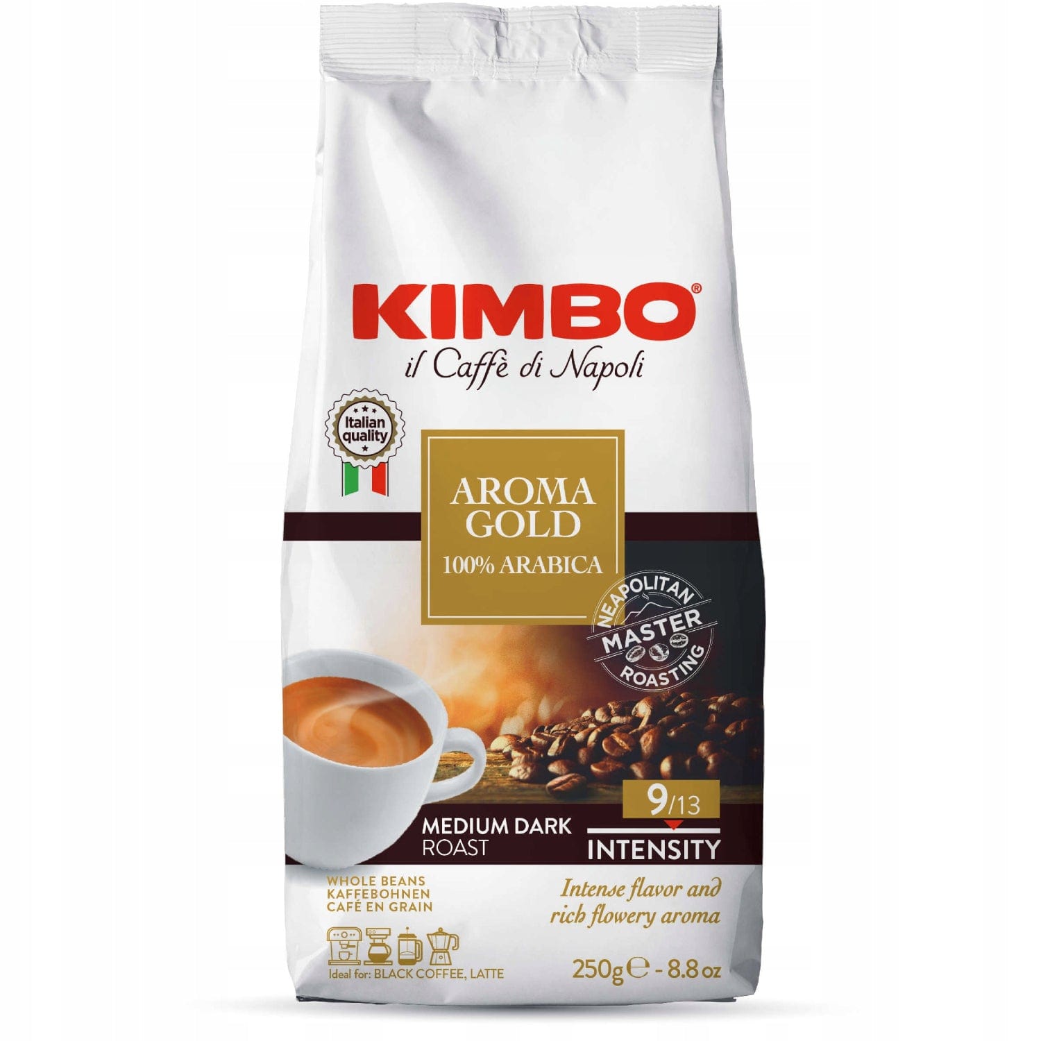 Produkt KIMBO Kawa ziarnista Kawa ziarnista KIMBO Aroma Gold 250 g S00106