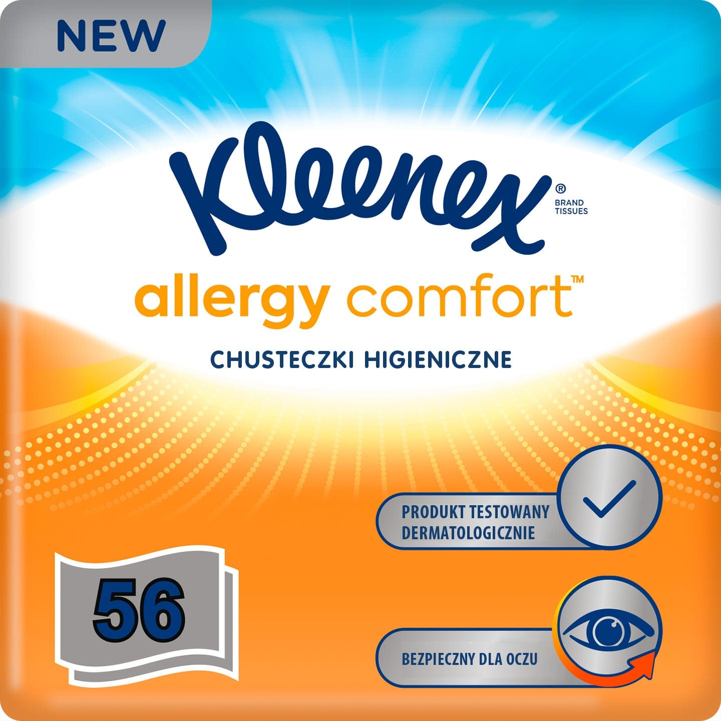 Produkt KLEENEX KLEENEX 56szt Box Allergy Comfort Chusteczki 028504