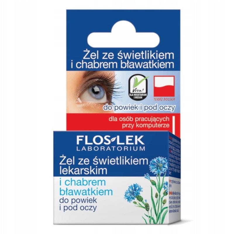 Produkt Vollmart24.com Kremy do twarzy Żel do powiek i pod oczy FLOSLEK ze świetlikiem lekarskim i chabrem bławatkiem 10g 035377