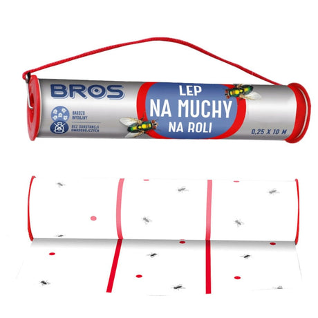 Produkt BROS Lep na muchy BROS owady na rolce szeroki 25cm x 10m 045933