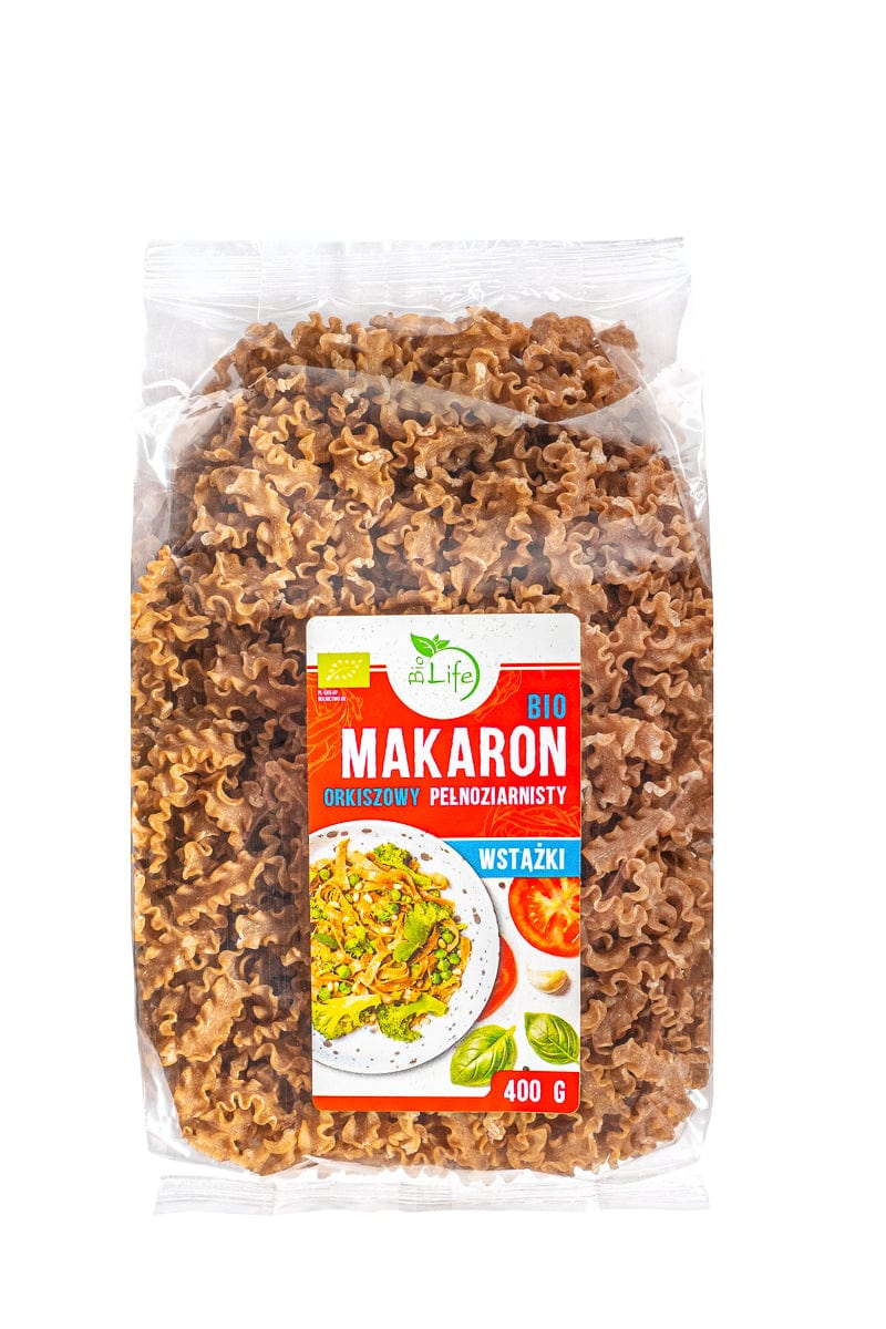 Produkt BIOLIFE Makaron Makaron orkiszowy razowy wstążka BIOLIFE ekologiczny BIO 400g 052339