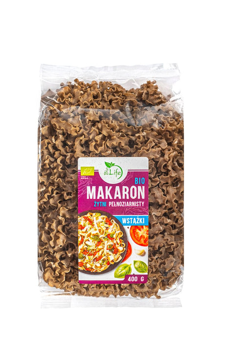 Produkt BIOLIFE Makaron Makaron żytni razowy wstążka BIOLIFE ekologiczny BIO 400g 052337