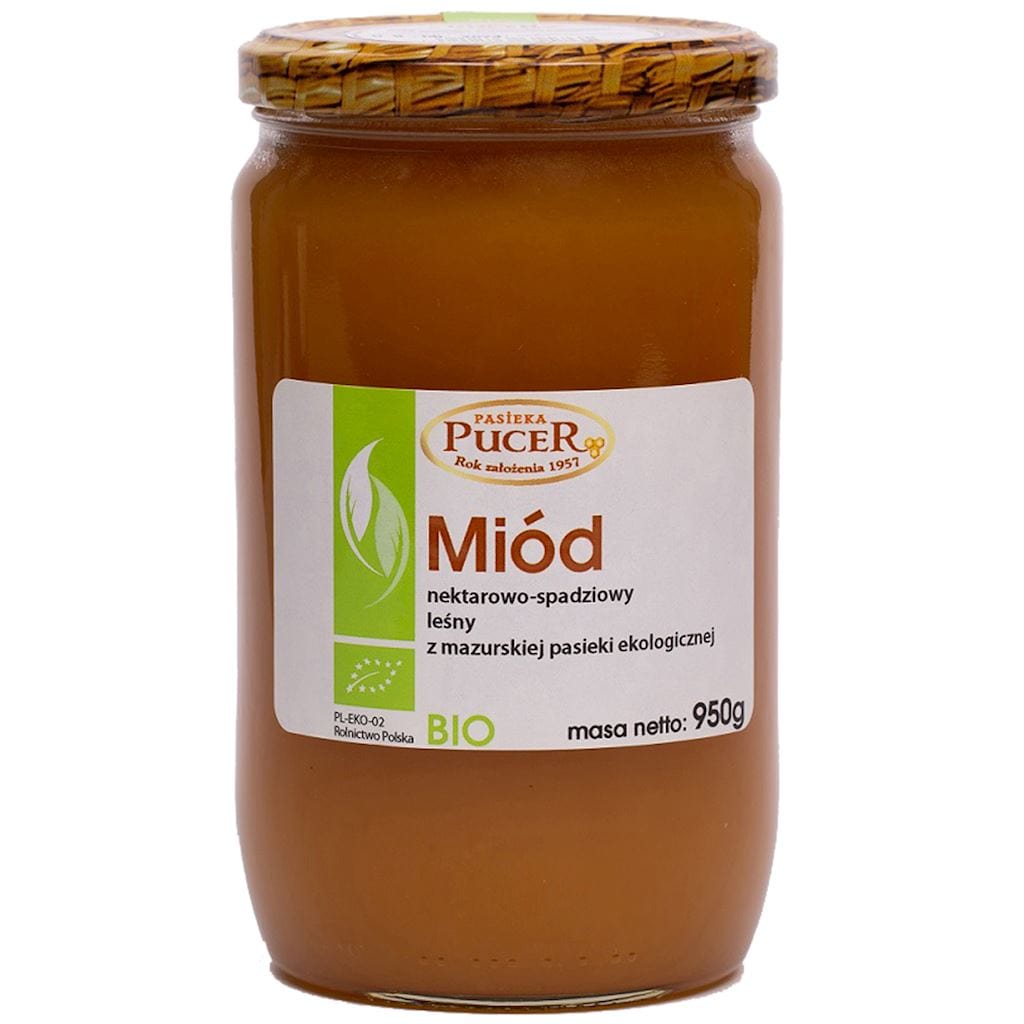 Produkt PASIEKA PUCER (miody) MIÓD NEKTAROWO - SPADZIOWY LEŚNY BIO 950 g - PASIEKA PUCER 5902596655761