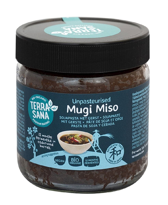 Produkt TERRASANA (kremy, makarony, sosy sojowe, inne) MISO MUGI (PASTA Z SOI I JĘCZMIENIA) BIO 350 g - TERRASANA 8713576271447