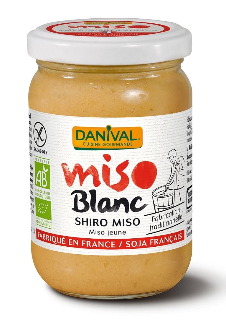 Produkt DANIVAL (miso, kasztany jadalne) MISO SHIRO BIAŁE (PASTA Z RYŻU I SOI) BEZGLUTENOWE BIO 200 g - DANIVAL 3431590013526