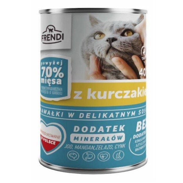 Produkt FRENDI Mokra karma dla kota 10x Karma mokra dla kota FRENDI w sosie z kurczakiem 400 g K_S00740_10