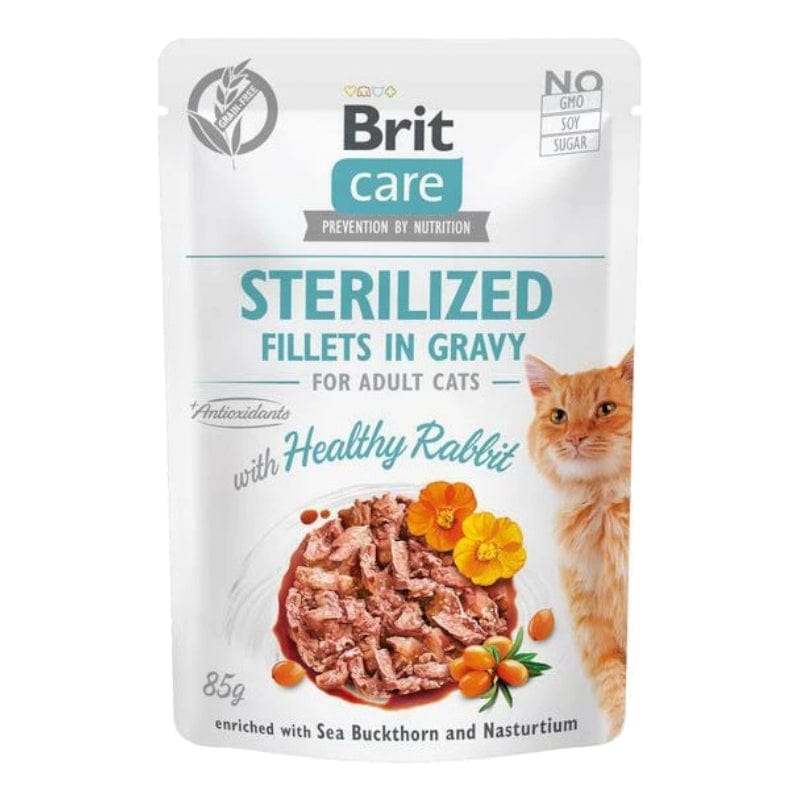 Produkt BRIT Mokra karma dla kota BRIT CARE Karma mokra dla kota Cat FG Sterilized Królik 85g 045388