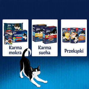 Produkt FELIX Mokra karma dla kota FELIX Karma mokra dla kota Fantastic Wiejskie smaki w galaretce 44x85g 002600