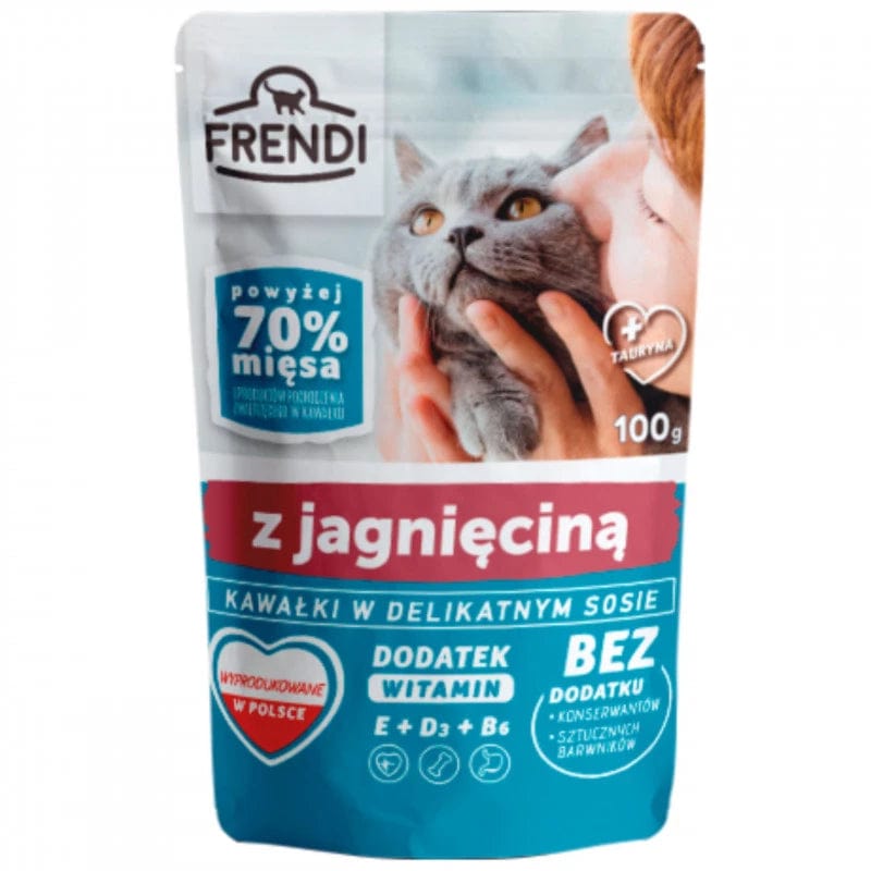 Produkt FRENDI Mokra karma dla kota Karma dla kota FRENDI w sosie  z jagnięciną 100 g S01411