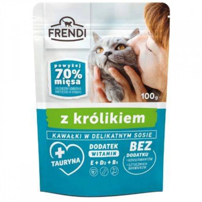 Produkt FRENDI Mokra karma dla kota Karma dla kota FRENDI w sosie z królikiem 100 g S00739