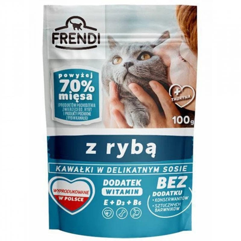 Produkt FRENDI Mokra karma dla kota Karma dla kota FRENDI w sosie  z rybą 100 g S00736