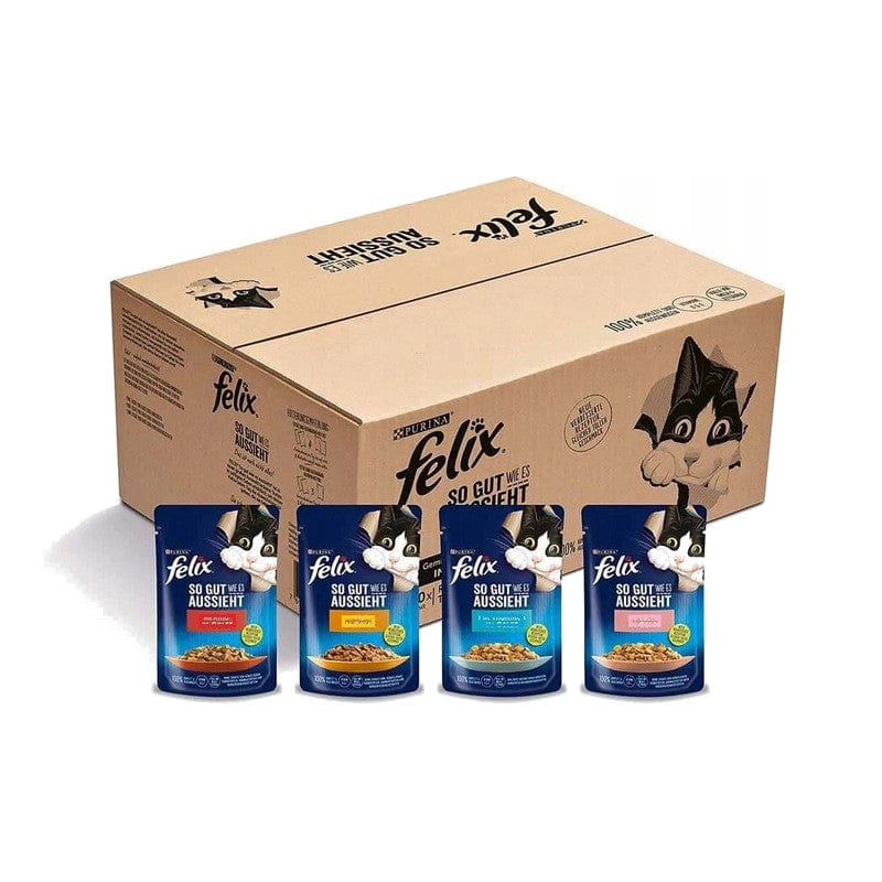 Produkt FELIX Mokra karma dla kota Karma mokra dla kota FELIX Fantastic Mix w galarecie 120x85g S01915
