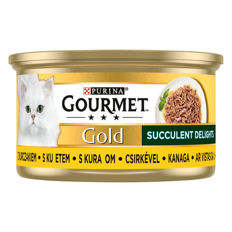 Produkt PURINA Mokra karma dla kota Karma mokra dla kota PURINA Gourmet Gold Succulent Delights Kurczak 85 g S01805