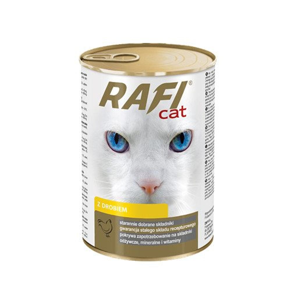 Produkt RAFI Mokra karma dla kota Karma mokra dla kota RAFI z drobiem 415 g S00431
