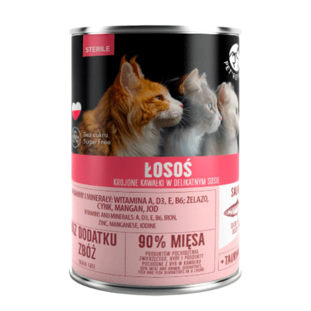 Produkt PET REPUBLIC Mokra karma dla kota Karma mokra dla kota sterylizowanego PET REPUBLIC z łososiem 400 g S00759