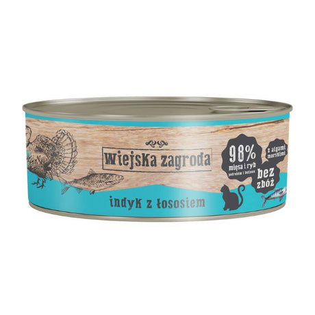 Produkt WIEJSKA ZAGRODA Mokra karma dla kota Karma mokra dla kota WIEJSKA ZAGRODA indyk z łososiem 85 g S00917