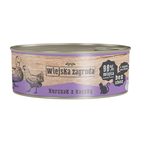 Produkt WIEJSKA ZAGRODA Mokra karma dla kota Karma mokra dla kota WIEJSKA ZAGRODA kurczak z kaczką 85 g S00919