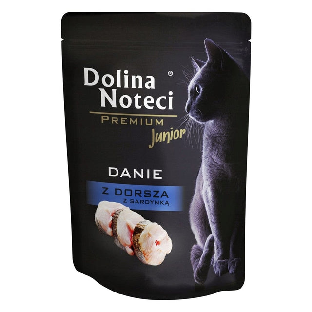 Produkt DOLINA NOTECI Mokra karma dla kota Mokra karma dla kotów DOLINA NOTECI Premium Junior danie z dorsza 85g 045749