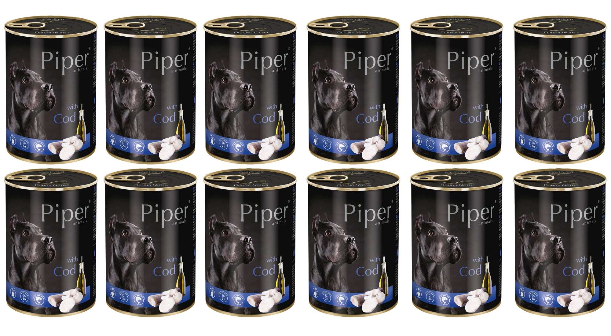 Produkt PIPER Mokra karma dla psa 12x Karma mokra dla psa PIPER z dorszem 800g K_S00350_12