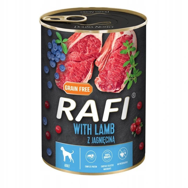 Produkt RAFI Mokra karma dla psa Dolina Noteci RAFI Karma mokra dla psa MIX 24x 400 g Z00281