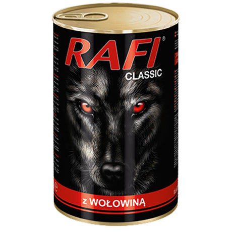 Produkt RAFI Mokra karma dla psa Karma dla psa RAFI CLASSIC Z WOŁOWINĄ 1240 g S00320