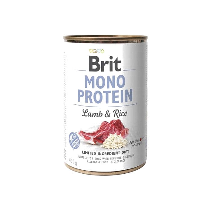Produkt BRIT Mokra karma dla psa Karma mokra dla psa BRIT Mono protein Jagnięcina z ryżem 400 g S01936