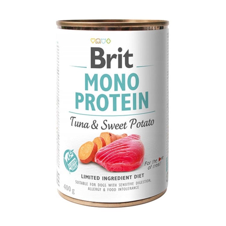 Produkt BRIT Mokra karma dla psa Karma mokra dla psa BRIT Mono protein Tuńczyk z batatem 400 g S01937