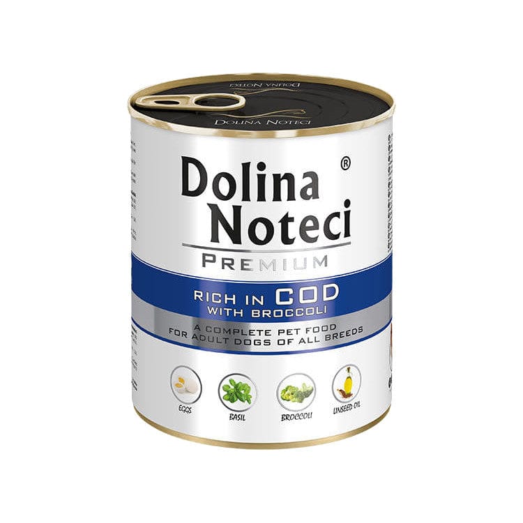 Produkt DOLINA NOTECI Mokra karma dla psa Karma mokra dla psa DOLINA NOTECI Premium Dorsz z brokułami 800 g S01659