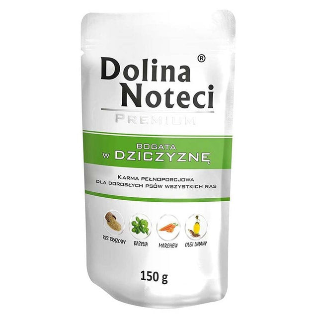 Produkt DOLINA NOTECI Mokra karma dla psa Karma mokra dla psa DOLINA NOTECI Premium Dziczyzna 150 g S01815