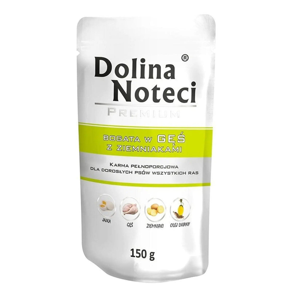 Produkt DOLINA NOTECI Mokra karma dla psa Karma mokra dla psa DOLINA NOTECI Premium Gęś z ziemniakami 150 g S01818