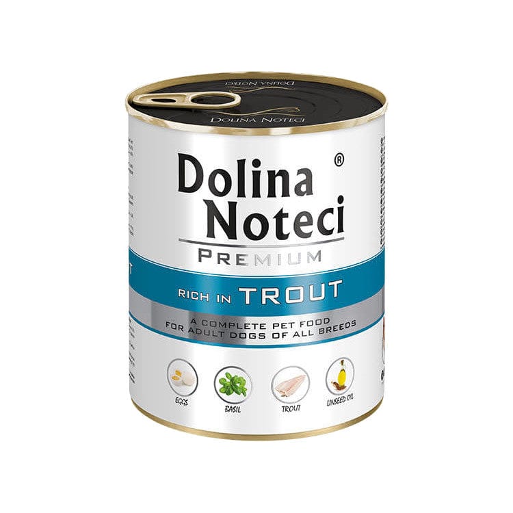 Produkt DOLINA NOTECI Mokra karma dla psa Karma mokra dla psa DOLINA NOTECI Premium Pstrąg 800 g S01662