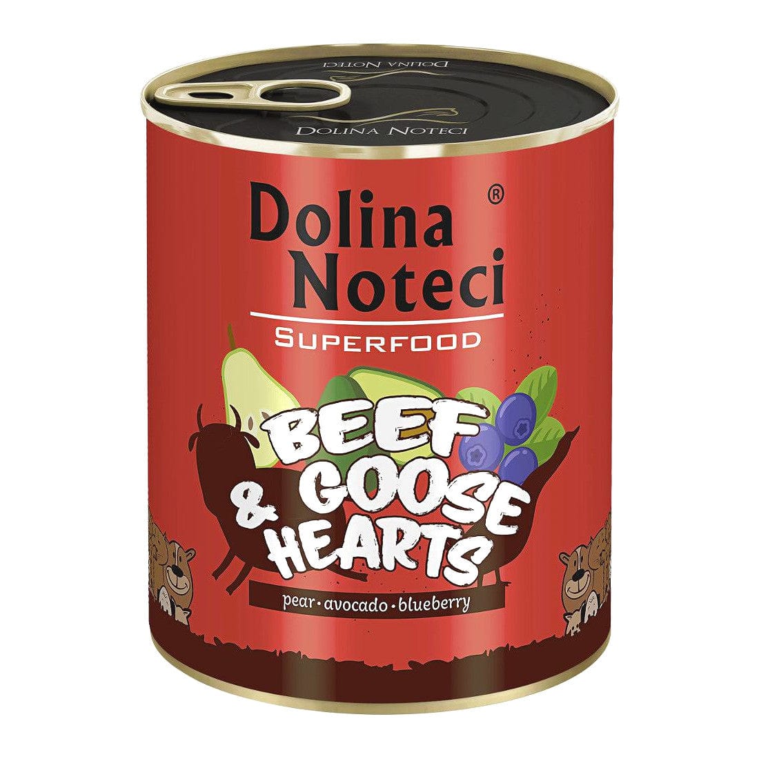 Produkt DOLINA NOTECI Mokra karma dla psa Karma mokra dla psa DOLINA NOTECI Superfood wołowina i serca gęsi 800 g S01906