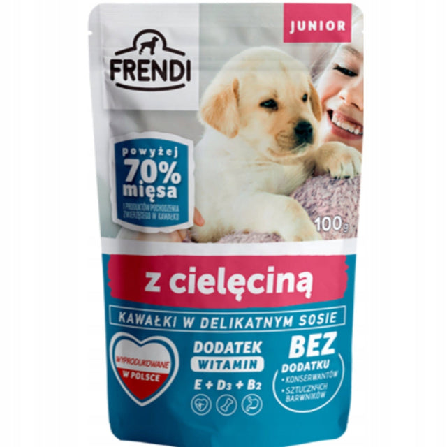 Produkt FRENDI Mokra karma dla psa Karma mokra dla psa FRENDI w sosie z cielęciną 100 g S00745