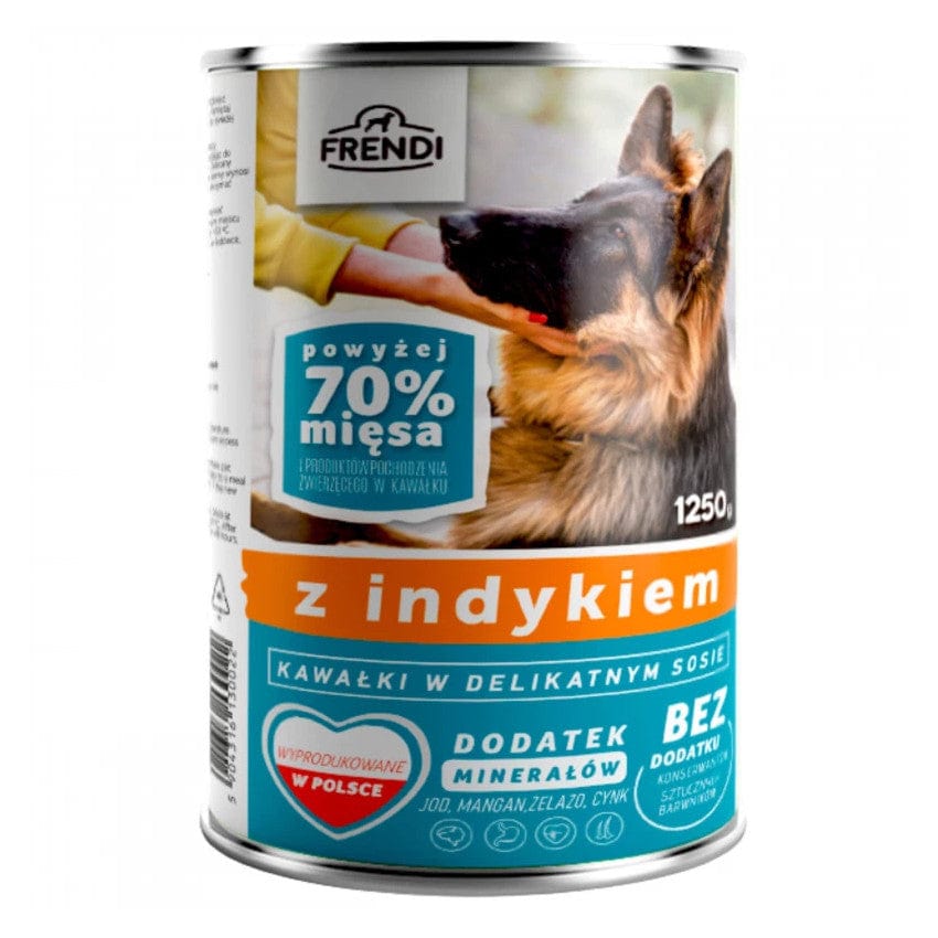 Produkt FRENDI Mokra karma dla psa Karma mokra dla psa FRENDI w sosie z indykiem 1250 g S00750