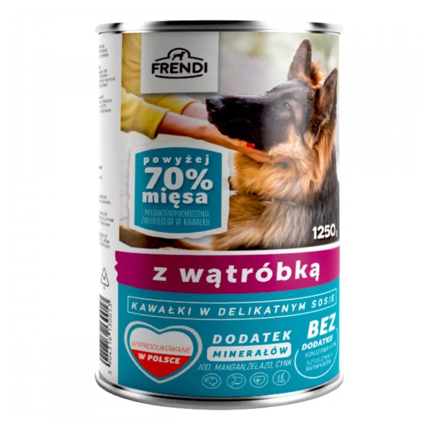 Produkt FRENDI Mokra karma dla psa Karma mokra dla psa FRENDI w sosie z wątróbką 1250 g S00752