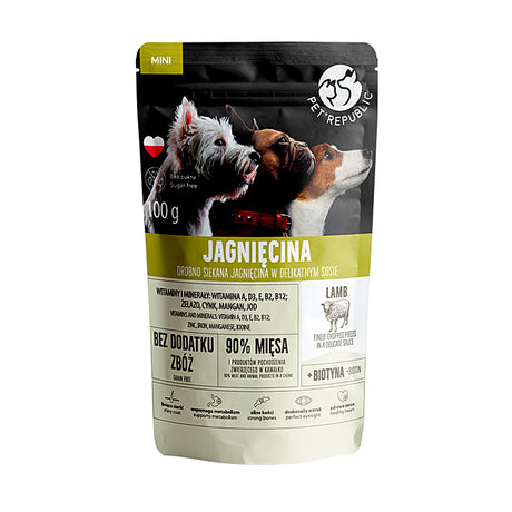 Produkt PET REPUBLIC Mokra karma dla psa Karma mokra dla psa PET REPUBLIC Mini z jagnięciną 100 g S00764