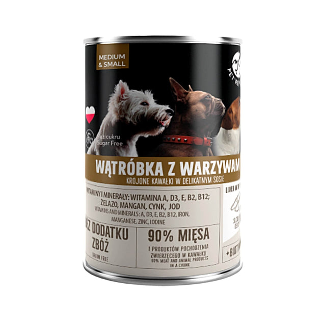 Produkt PET REPUBLIC Mokra karma dla psa Karma mokra dla psa PET REPUBLIC wątróbka z warzywami 400 g S00766