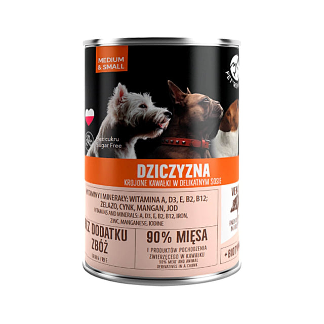 Produkt PET REPUBLIC Mokra karma dla psa Karma mokra dla psa PET REPUBLIC z dziczyzną 400 g S00768