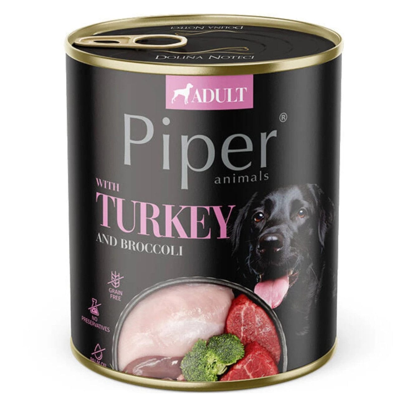 Produkt PIPER Mokra karma dla psa Karma mokra dla psa PIPER z indykiem i brokułem 800g 001745